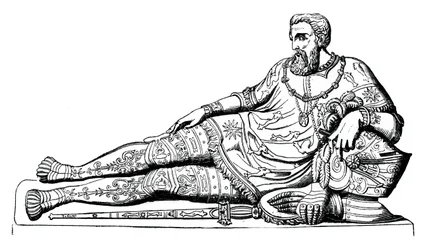 Beeld van Philippe de Chabot, admiraal van Frankrijk