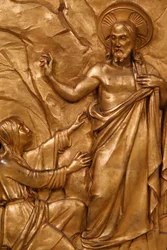 Eglise de la Madeleine - Tabernakel detail - Jezus Christus en Maria Magdalena - Parijs, Parijs