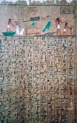 Egyptische hiërogliefen uit een Dodenboek
