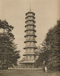 Achttiende-eeuwse versie van een pagode in Kew Gardens