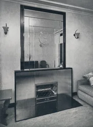 Elektrische open haard en schouw door James Clark & Son Ltd., 1940