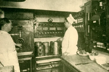Elektrisch uitgeruste trein keuken, London and North Eastern Railway, 1930