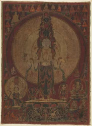Elfhoofdige, duizendarmige Bodhisattva van Mededogen Avalokiteshvara, ca. 1500