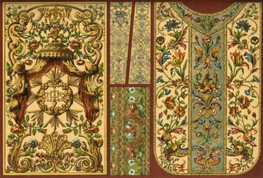 Borduurwerk, lederen wandtapijt, goudsmeedwerk, 17e, 18e en 19e eeuw, 1898