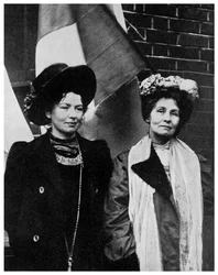 Emmeline Pankhurst, Britse suffragette, en haar dochter Christabel, begin 20e eeuw, 1956