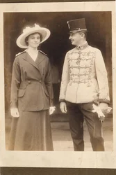 Keizer Karel I van Oostenrijk, met Keizerin Zita