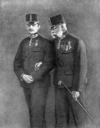 Keizer Franz Josef I van Oostenrijk en Aartshertog Charles Habsburg