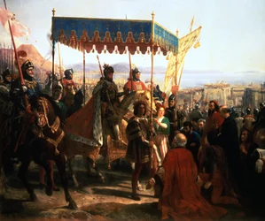 Intocht van Karel VIII in Napels, 12 mei 1495