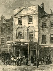 Ingang van Astleys Theater in 1820, ca. 1878