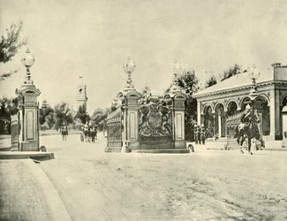 Ingang van het Regeringshuis, Melbourne, 1901