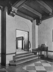Ingang naar de zuidoostelijke eetkamer, het Fraternity Clubs-gebouw, New York City