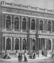 Ingang van de Carlton Club, Westminster, Londen