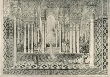 Ingang van het Hof van de Leeuwen, 19e eeuw, 1907