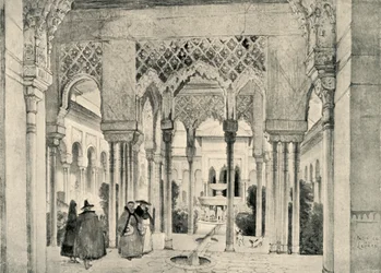 Ingang van het Hof van de Leeuwen, ca. 1830, 1907