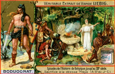 Episodes in de geschiedenis van België tot de 13e eeuw: Boduognatus, ca. 1900