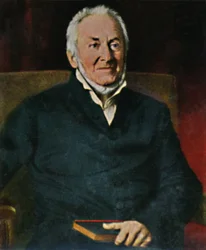 Ernst Moritz Arndt 1769-1860, schilderij van Jul. Roeting, 1934