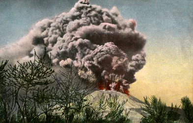 Uitbarsting van de Vesuvius, Italië, april 1906