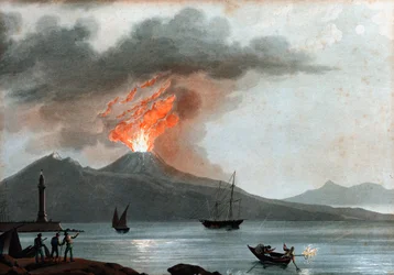 Uitbarsting van de Vesuvius, Italië