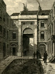 Essex Water Gate, Essex Street, Strand, 1881