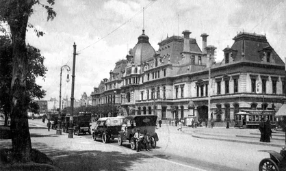 Estacion Constitucion, Buenos Aires, Argentinië, ca. 1920s