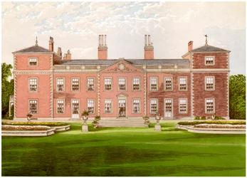 Euston Hall, Suffolk, huis van de hertog van Grafton, 1880