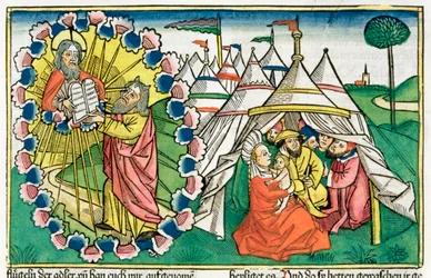 Exodus 20:1-5: Mozes ontvangt de Tien Geboden