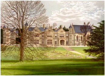 Exton House, Rutland, huis van de Graaf van Gainsborough, ca. 1880