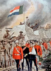Val van het Britse garnizoen in Jamestown, Zuid-Afrika, Boerenoorlog, 1901