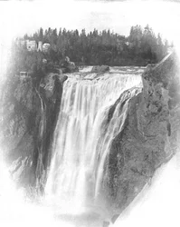 Watervallen van Montmorency, Quebec, Canada, ca. 1900
