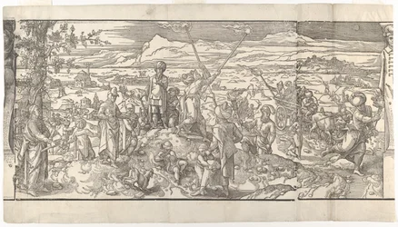 Festival van de Nieuwe Maan uit de fries Ces Moeurs et fachons de faire de Turcz Customs, 1553