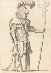 Figuur verkleed als Hercules, ca. 1539