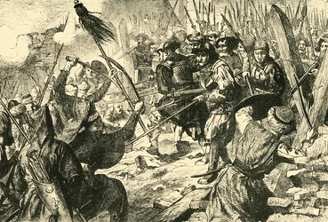 Laatste aanval van de Turken tijdens hun eerste belegering van Wenen 1529, 1890