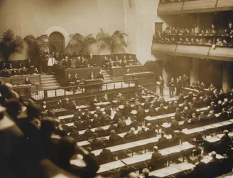 Eerste bijeenkomst van de Volkenbond, 15 november 1920 in Genève, 1920