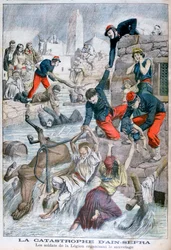 Vloedgolf bij Ain Sefra, Algerije, 1904