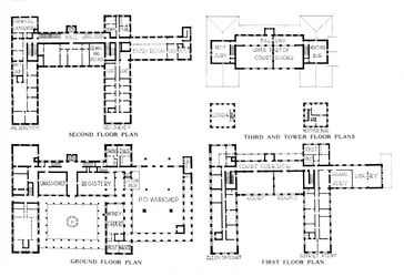 Plattegronden, Federaal Gebouw, Honolulu, Hawaï, 1924