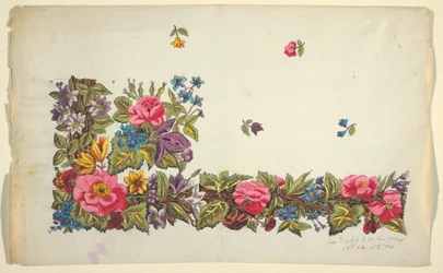 Bloemmotief voor bedrukt textiel