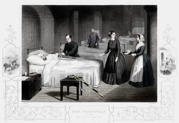 Florence Nightingale in het ziekenhuis van Scutari, ca. 1860