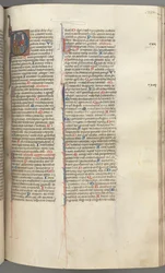 Fol. 233r, Psalm 109, gehistorieerde initiaal D, God de Vader en Zoon..., ca. 1275-1300