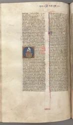 Fol. 249v, Hooglied, gehistorieerde initiaal O, de Maagd en Kind, ca. 1275-1300