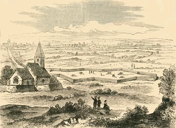 Verdedigingswerken van Oud St. Pancras, ca. 1876