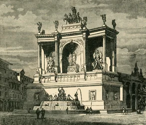 Fontein van Alexander Severus, Rome, 1890