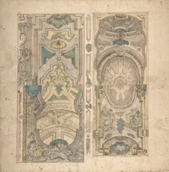 Vier Alternatieve Ontwerpen voor een Gewelf, 1700-1780