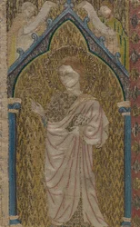 Fragment van een Orphrey, Brits, 13e eeuw