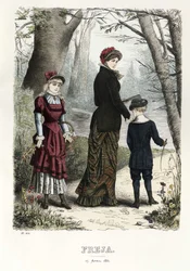 Freja- geïllustreerd Scandinavisch modetijdschrift 1881, illustratie nr. 8