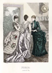 Freja- geïllustreerd Scandinavisch modetijdschrift 1884, illustratie nr. 3