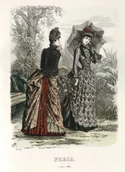 Freja- geïllustreerd Scandinavisch modetijdschrift 1885, illustratie nr. 13