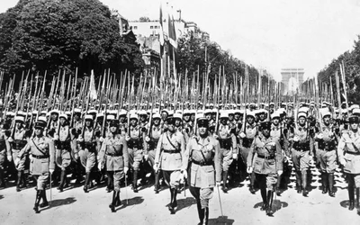 Review van het Franse Vreemdelingenlegioen, Parijs, 14 juli 1939