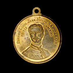 Franse medaille met afbeelding van Prins Imperial Eugene Louis Jean Joseph Napoleon