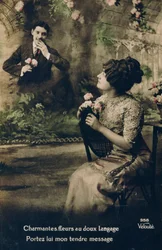 Franse ansichtkaart, ca. 1900