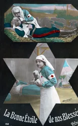 Franse WWI-ansichtkaart, 1914-1918